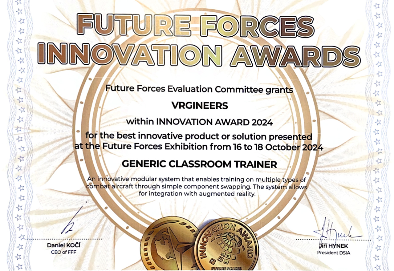 FUTURE FORCES FORUM 2024 Innovation Award Certificate