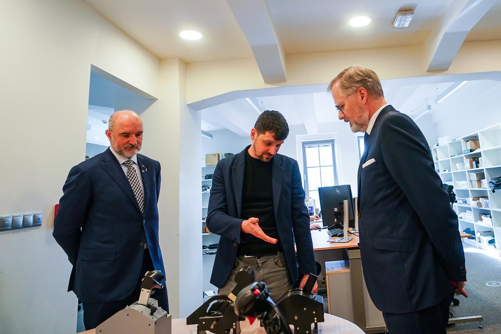 Prime Minister of Czechia Petr Fiala visiting Vrgineers