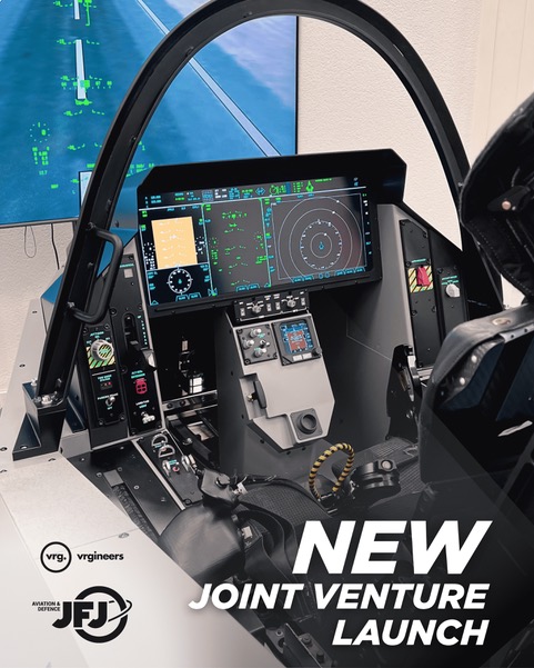 JFJ Aviation & Defence GmbH Teams Up with Vrgineers to Develop the Most Advanced Unrestricted 5th Generation Fighter Simulator
